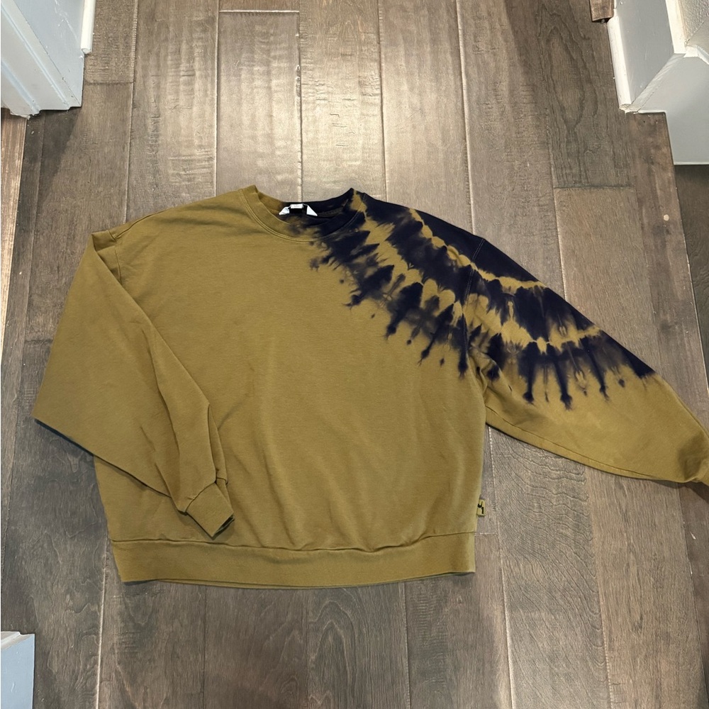 Joylab Army Green Tie Dye Sweatshirt - S